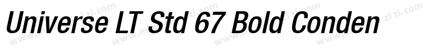 Universe LT Std 67 Bold Condensed字体转换